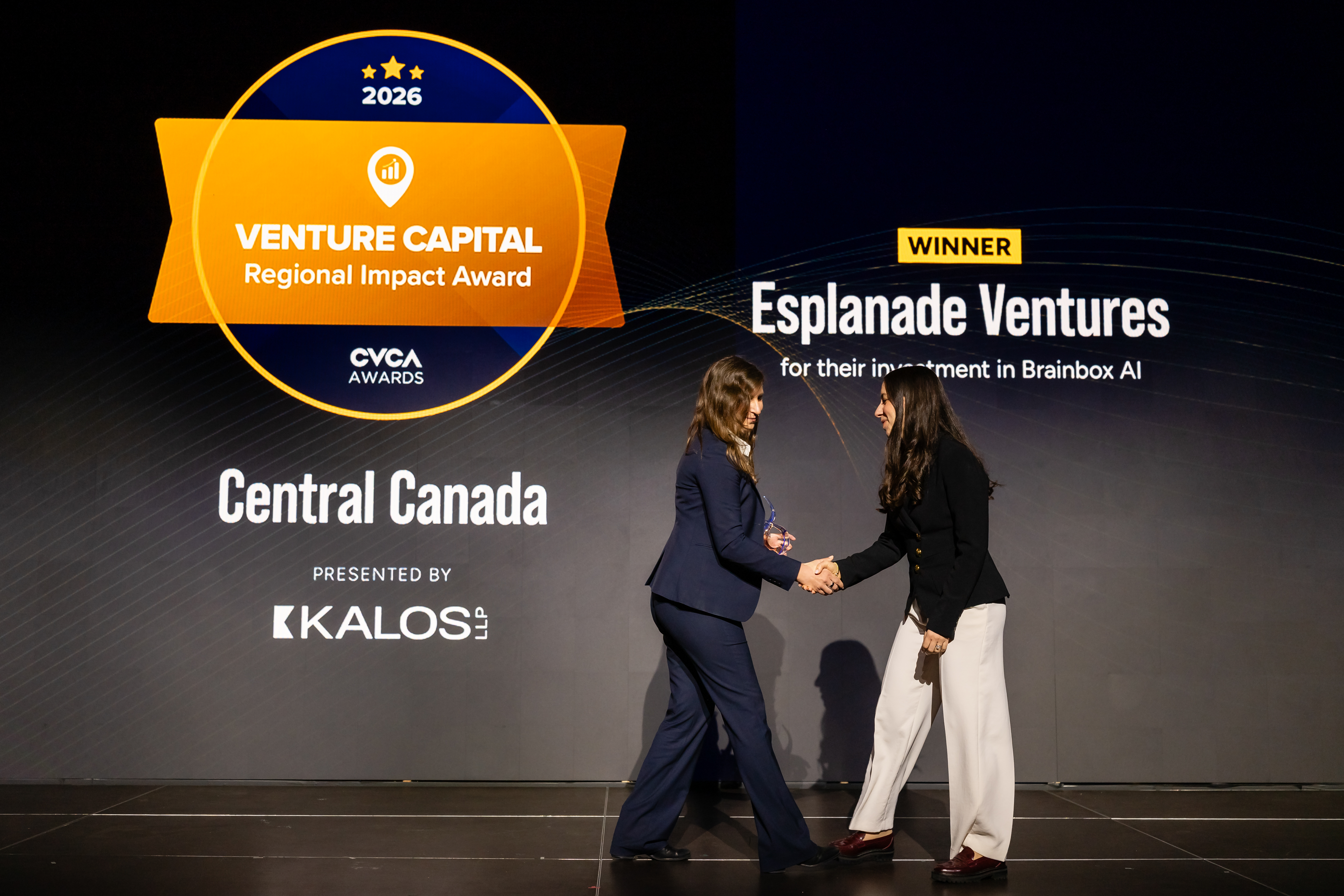Esplanade Ventures Wins 2026 VC Regional Impact Award, Central Canada, for BrainBox AI